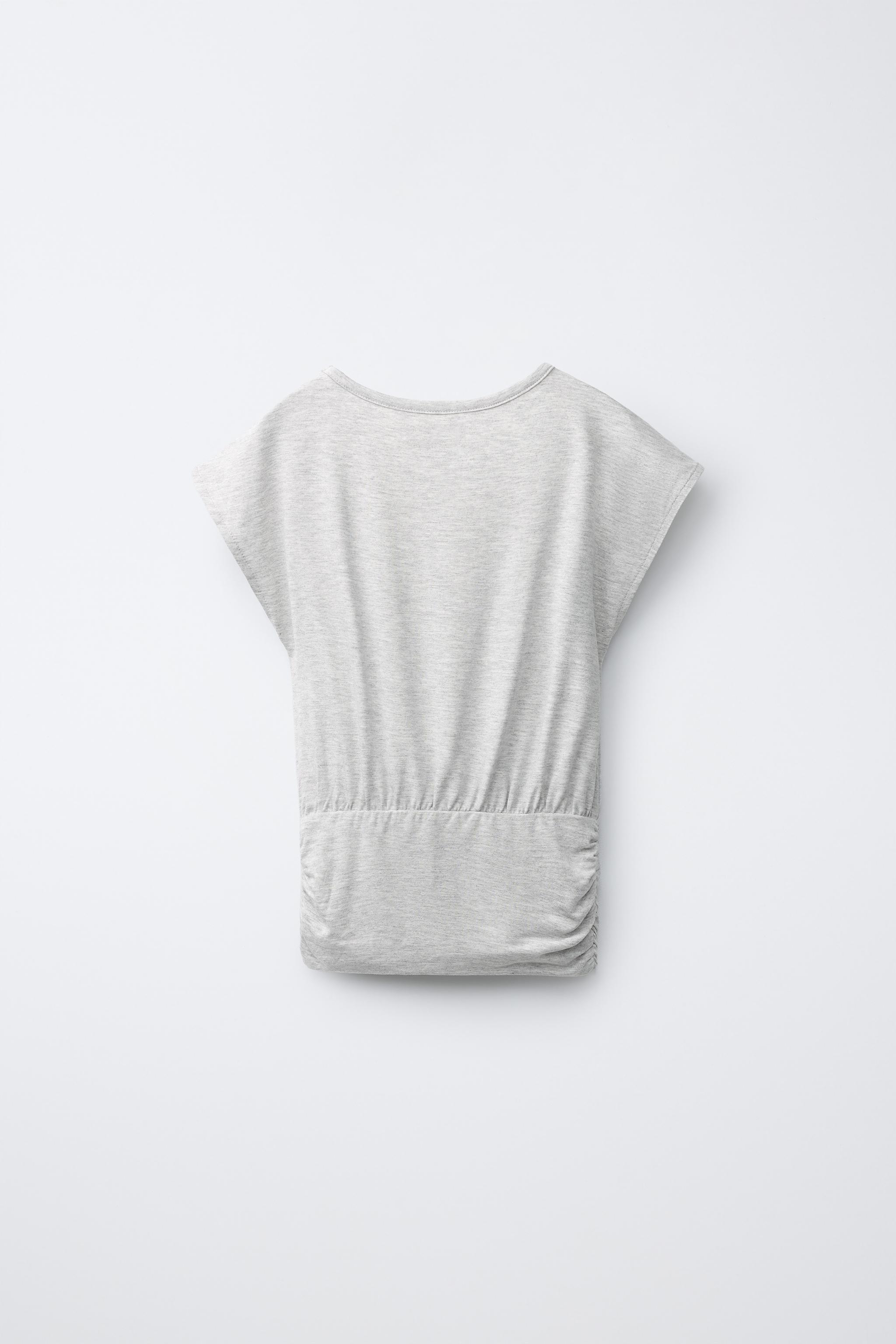 T-SHIRT FLUIDE À CEINTURE